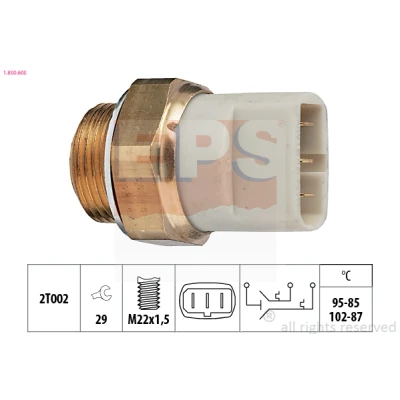 Bilde av EPS 1.850.605 Temperaturbryter, radiator ventilator M22x1,5 Made in Italy OE Equivalent AUDI: 80 B3