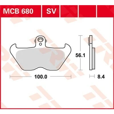 Bilde av TRW Sinter Street MCB680SV Bremseklosser