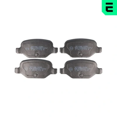 Bilde av OPTIMAL BP 10390 Bremseklosser bakaksel ikke klargjort for slitasjeindikator FIAT: 500 Hatchback, Panda II Punto Hatchback