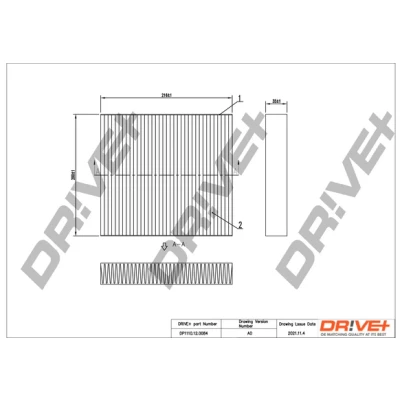 Bilde av Dr!ve+ DP1110.12.0084 Kupéfilter Partikkelfilter 216 200 35 RENAULT: Clio 4, Captur, NISSAN: MICRA 5