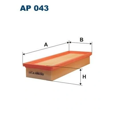 Bilde av FILTRON AP 043 Luftfilter 47 118 304 Filterinnsats