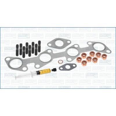 Bilde av AJUSA JTC11576 Monteringssett, lader with studs, syringe oil med tetning montageanvisning VOLKSWAGEN: Passat B6 Variant, Tiguan I