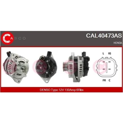 Bilde av CASCO Generator 12V 105A M8 CPA0093 61mm med integrert regulator OPEL: Astra H Caravan, Zafira B, Vectra C Sedan, ALFA ROMEO: 159 Sportwagon