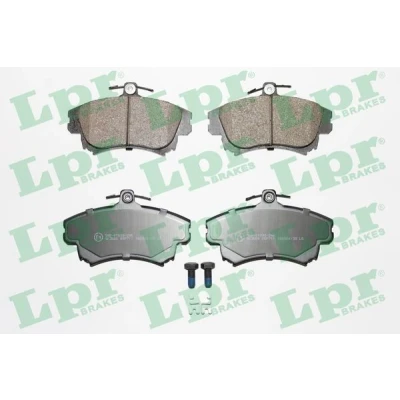 Bilde av LPR 05P711 Bremseklosser med skruer MITSUBISHI: COLT 6, Carisma Sedan, Hatchback, VOLVO: S40 I, V40 Stasjonsvogn, SMART: Forfour I