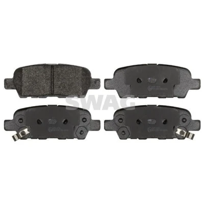 Bilde av SWAG 60 11 6198 Bremseklosser bakaksel med akustisk slitasjevarsel NISSAN: X Trail, Qashqai / Qashqai+2 I, Juke