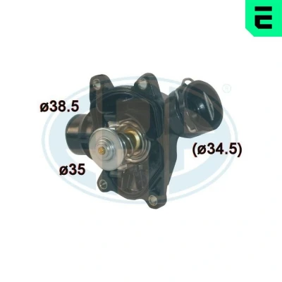 Bilde av ERA 350440A Termostat 88 med tetning plast kapsling BMW: 5 Sedan, 3 Touring, X5, LAND ROVER: Range Rover 3, OPEL: Omega B Caravan