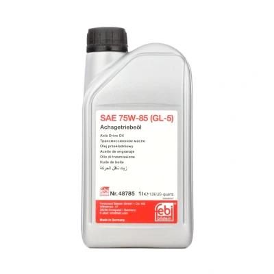Bilde av FEBI BILSTEIN 48785 akselgirolje 1 75W 85 API GL 5 MERCEDES BENZ: Vito Minibuss, Mixto, E Klasse Sedan, VOLKSWAGEN: Passat B5 GP Sedan