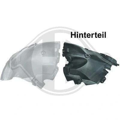 Bilde av DIEDERICHS 1663017 Hjulbue bak, framaksel venstre MERCEDES BENZ: Sprinter 5 T Van, 3.5 Van