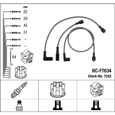 Bilde av NGK 7242 Pluggledninger 5