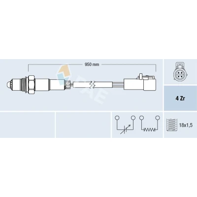 Bilde av Lambdasonde, ford mondeo iii, sedan turnier 1128538, 1147420, 1S7F 9G444 BA, BB