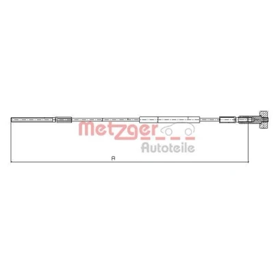 Bilde av METZGER 11.5936 Bremsekabel foran 279 COFLE OPEL: Zafira A, Astra G CC