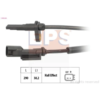 Bilde av EPS 1.960.264 ABS Sensor 290mm FORD: Transit Custom V362 Van, Mk7 Van