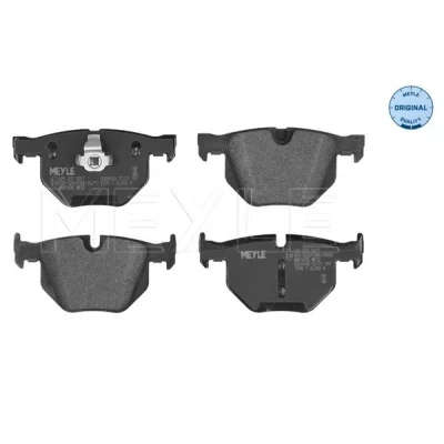 Bilde av MEYLE 025 237 3217 Bremseklosser ORIGINAL Quality bakaksel klargjort for slitasjeindikator med antihyle blikk BMW: 5 Touring, Sedan, 6 Coupé