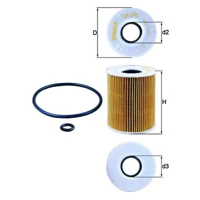 Bilde av Oljefilter MAHLE ORIGINAL OX 203D