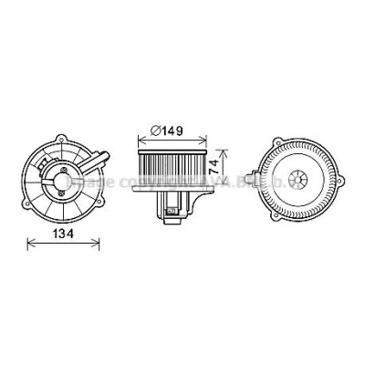 Bilde av PRASCO HYK321 Kompressor HS18 R 134a