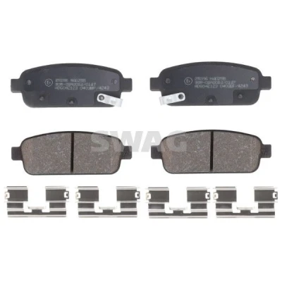Bilde av SWAG 40 91 6894 Bremseklosser bakaksel med akustisk slitasjevarsel festemateriell OPEL: Astra J Sports Tourer, Mokka / X, H Caravan