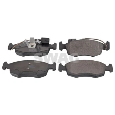 Bilde av SWAG 70 91 6858 Bremseklosser framaksel inkl. slitasjevarselkontakt med kolbleklips FIAT: 500 Hatchback, Punto Evo C Cabrio