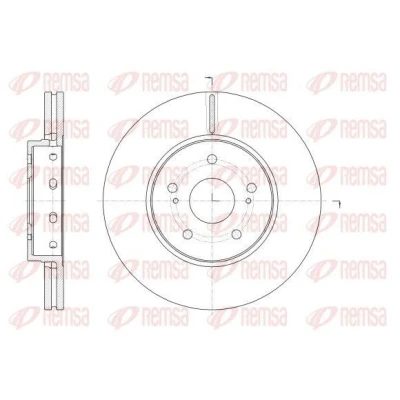 Bilde av REMSA Bremseskive SUZUKI: Kizashi framaksel 300mm 26mm 5 ventilert 62513.10 5531157L00,5531157L01 Bremseskiver, Skivebremser