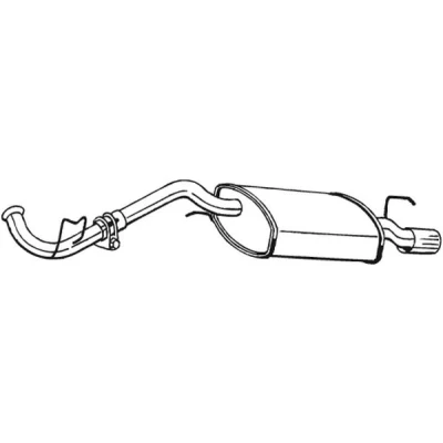 Bilde av sluttlyddemper, renault clio i, 7700812734, 7700812735