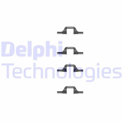 Bilde av DELPHI LX0260 Tibehørsett, skivebremse belegg VOLKSWAGEN: GOLF 2, 3, LANCIA: DELTA 1