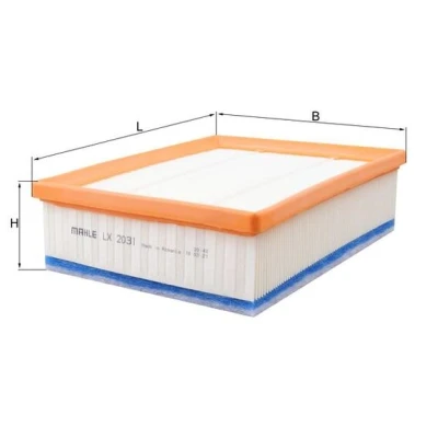 Bilde av MAHLE ORIGINAL LX 2031 Luftfilter 72,3 197 240,0 Filterinnsats
