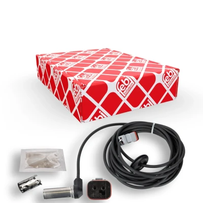 Bilde av FEBI BILSTEIN 174165 ABS Sensor framaksel venstre, venstre bakaksel, høyre, høyre bakaksel med hylse, fett 1185 3620