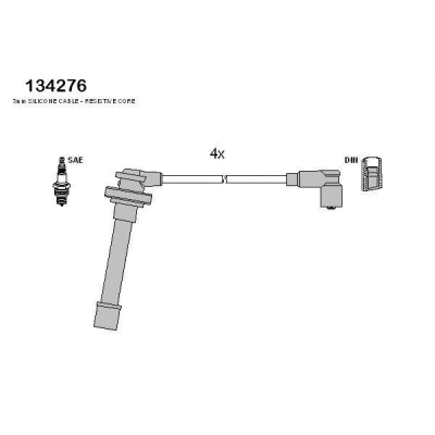 Bilde av HITACHI 134276 Pluggledninger NISSAN: MICRA 2
