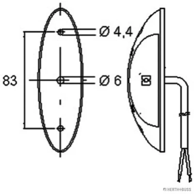 Bilde av HERTH+BUSS ELPARTS 82710354 Konturlys