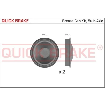 Bilde av QUICK BRAKE 9828K Kappe, hjullager 59