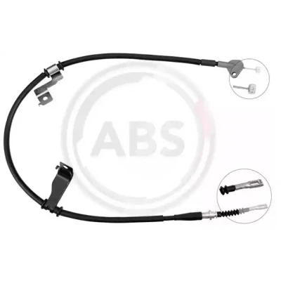 Bilde av Kabel, parkeringsbremse, Høyre bak, hyundai i10 i, 597700X930