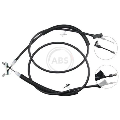 Bilde av A.B.S. K10032 Bremsekabel 1450, 1500 Trommelbrems for høyre/venstre ratt FORD: Focus 2 Kombi,