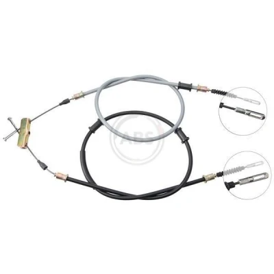 Bilde av A.B.S. K11305 Bremsekabel 1365, 1498 Skivebrems for høyre/venstre ratt OPEL: Vectra A Sedan