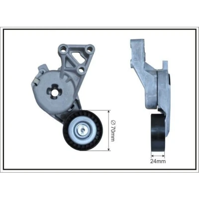 Bilde av CAFFARO 101697SP Spennarm, kilerem med ribber VOLKSWAGEN: Caddy 3, Transporter 5, New Beetle Hatchback, SKODA: Octavia 2 Combi, AUDI: A3 Sportback