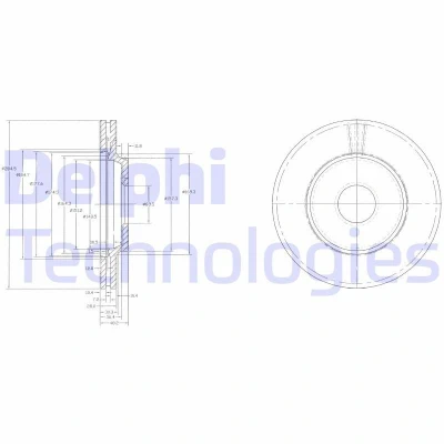 Bilde av DELPHI BG2419 Bremseskiver 280 24 4 ventilert oljet ubehandlet uten hjullager, ABS sensorring SAAB: 9000 Hatchback