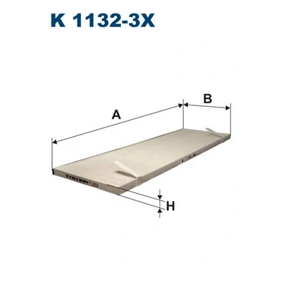 Bilde av FILTRON K 1132 3x Kupéfilter Partikkelfilter 455 152 13