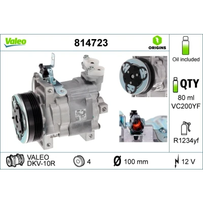 Bilde av VALEO 814723 Kompressor DKV10R