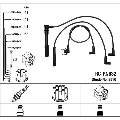 Bilde av NGK 8510 Pluggledninger 5