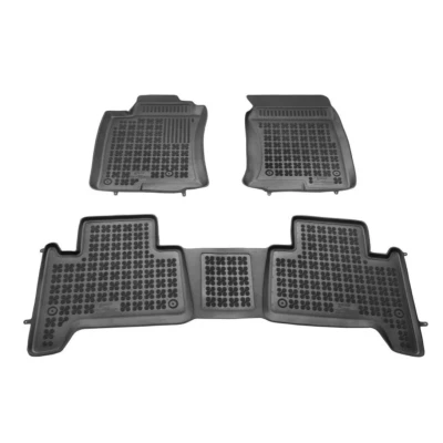 Bilde av REZAW PLAST 201410 Gulvmatte sett gummi foran og bak 3 svart Skreddersydd TOYOTA: Land Cruiser Prado 120