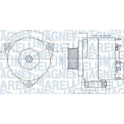 Bilde av MAGNETI MARELLI 063731593010 Dynamo 28V 80A
