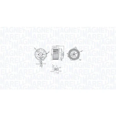 Bilde av MAGNETI MARELLI 069412766010 Interiørvifte NISSAN: Qashqai / Qashqai+2 I, X Trail