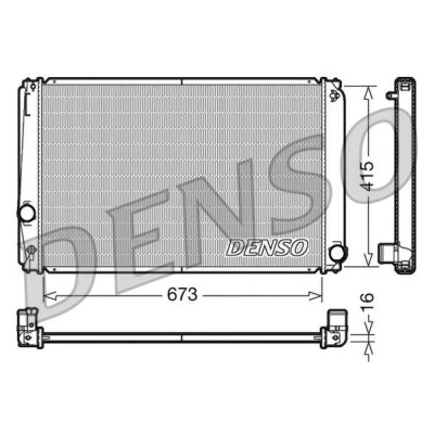 Bilde av DENSO DRM50051 Radiator Aluminium 673 415 16