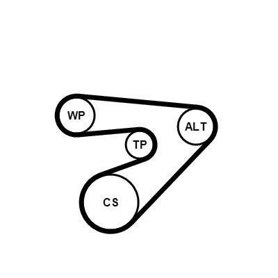 Bilde av CONTITECH CT957WP4 Vannpumpe + Registerreimsett 130 VOLKSWAGEN: Golf 4, Bora Sedan, 4 Variant