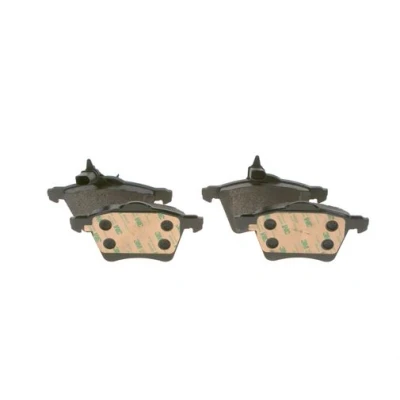 Bilde av BOSCH 0 986 494 415 Bremseklosser Low Metallic med integrert slitasjesensor antihyle blikk, kolbleklips VOLKSWAGEN: Transporter 4