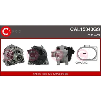 Bilde av CASCO CAL10124AS Dynamo 12V 120A VOLKSWAGEN: GOLF 3, 3 Variant, Caddy 2 Kastenwagen, FORD: Galaxy Mk1 MPV