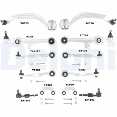 Bilde av DELPHI TC1300KIT Reparasjonssett, tverrstyrestang framaksel AUDI: A4 B5 Avant