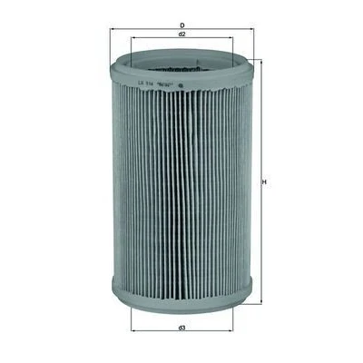 Bilde av MAHLE ORIGINAL LX 914 Luftfilter 255,0 150,0 Filterinnsats ALFA ROMEO: 166, GTV, 156 Sportwagon
