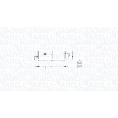 Bilde av MAGNETI MARELLI 350213217100 Radiator 646 193 16 Kjøleribber loddet