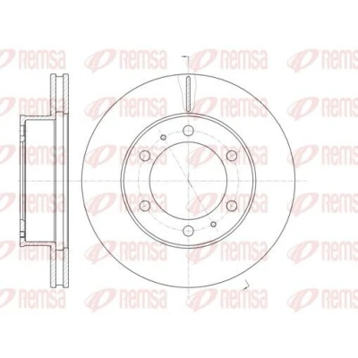 Bilde av REMSA 61205.10 Bremseskiver framaksel 297,2, 297,2 25 6 ventilert TOYOTA: HILUX 3 Pick up