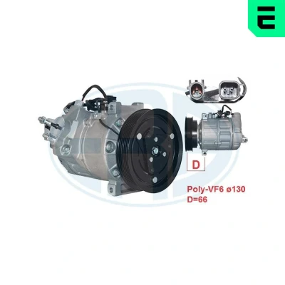 Bilde av Kompressor, klimaanlegg volvo s60 ii, s80 v60 i, v70 iii, xc60 suv xc70 ii OE 30780460, 31250520, 31267141