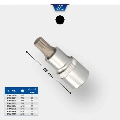 Bilde av KS TOOLS BT022935 Pipenøkkelinnsats M12 utvendig polygonhode